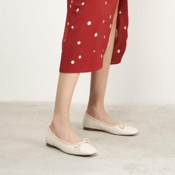 C.Paravano Women's White Flats | Stylish and Comfortable