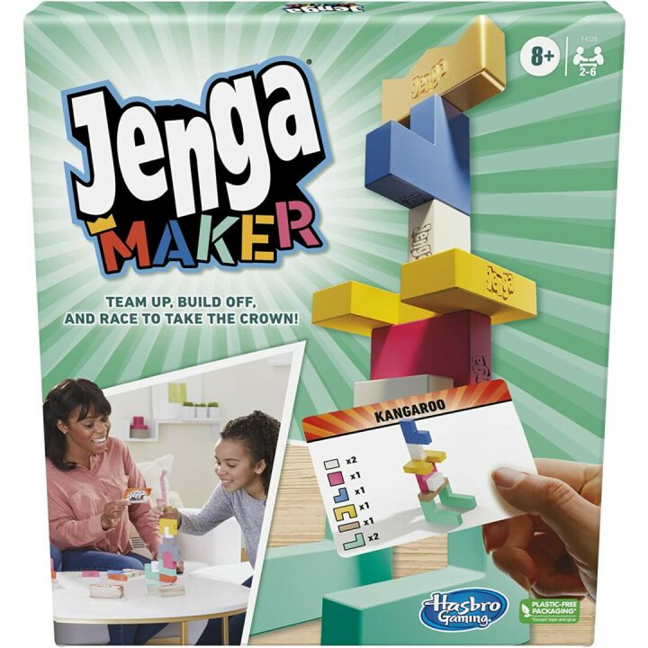 Jenga Stacking Tower Game for Kids 8+, 2-6 Players