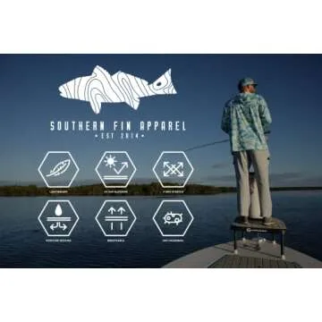 Southern Fin Performance Fishing Hoodie UPF 50+ Lightweight for Outdoors