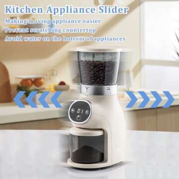 Kitchen Appliance Sliders, new space 25pcs Telfon Self Stick Sliders Sliding for Most Coffee Makers,...
