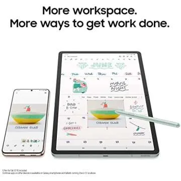 SAMSUNG Galaxy Tab S7 FE 12.4” 256GB WiFi Android Tablet, Large Screen, S Pen Included, Multi Device Connectivity, Long Lasting Battery, US Version, 2021, Mystic Green