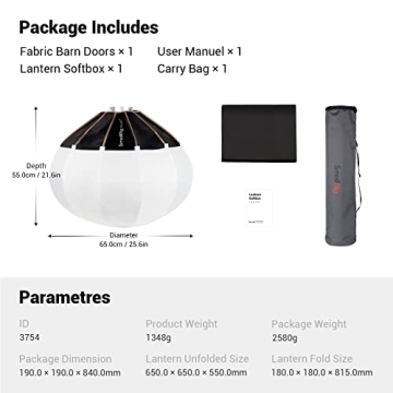 SMALLRIG Lantern Softbox for Easy Light Control