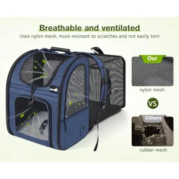 Pecute Pet Carrier Backpack for Small Dogs and Cats