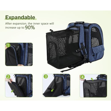 Pecute Pet Carrier Backpack for Small Dogs and Cats