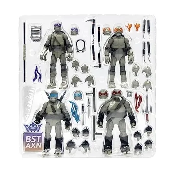 TMNT Black & White Action Figures For Collectors and Kids