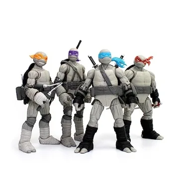 TMNT Black & White Action Figures For Collectors and Kids