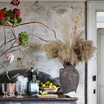 9.5'' Black Terracotta Handmade Vase for Home Decor