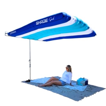 ShadeSock Wind-Inflating Silent Beach Shade 8x10ft