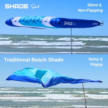 ShadeSock Wind-Inflating Silent Beach Shade 8x10ft
