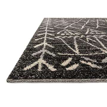 Loloi Emory Collection EB-09 Black/Ivory Transitional Runner Rug, Soft and Durable Design