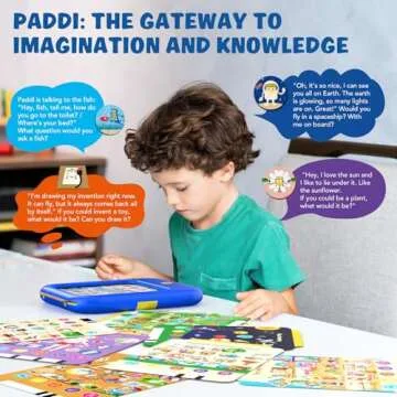 Kids Learning Tablet Educational Learning Pad for Toddlers 2-5 to Learn Alphabets, Numbers, Foods, Time, Music, Vehicles,Jurassic Park, Tablet Toy for Toddlers Ages 2 3 4 5 6 Years Old