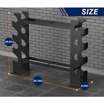 DONOW JX Fitness Dumbbell Rack for Home Gym Space Efficiency
