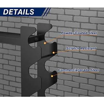 DONOW JX Fitness Dumbbell Rack for Home Gym Space Efficiency