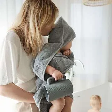 Mushie Silicone Baby Bath Rinse Cup for Easy Washing