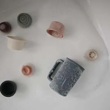 Mushie Silicone Baby Bath Rinse Cup for Easy Washing