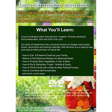 Best Home Canning DVD - #1 Rated for Food Preservation "How-To" - 100% Guaranteed!