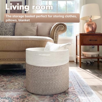 Goodpick Cotton Rope Basket for Stylish Home Organization