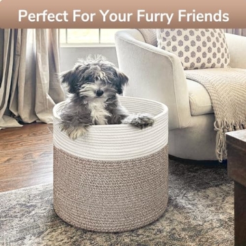 Goodpick Cotton Rope Basket for Stylish Home Organization