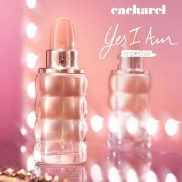 Cacharel Yes I Am Glorious, Eau de Parfum for Women, Floral, Ambery With Notes of White Peach & Milkshake, 1 Fl. Oz.