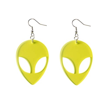 Punk Fluorescent UFO Earrings - Creative Drop Jewelry
