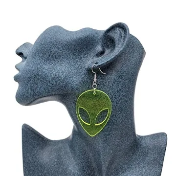 Punk Fluorescent UFO Earrings - Creative Drop Jewelry