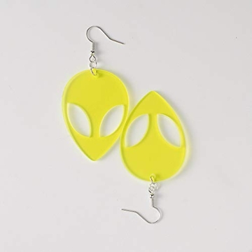 Punk Fluorescent UFO Earrings - Creative Drop Jewelry