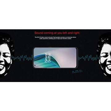 OnePlus Nord N10 5G (128GB, 6GB) 6.49", 90Hz Refresh Rate, Snapdragon 690, 64MP 4K Camera (Only for T-Mobile, Metro, Ultra, Sprint - 5G / 4G LTE) BE2028 (Midnight Ice)