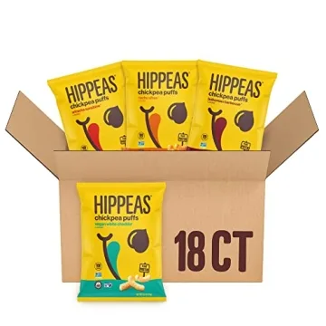 Hippeas Vegan Chickpea Puffs Variety Pack - Gluten-Free, Protein-Rich Snacks