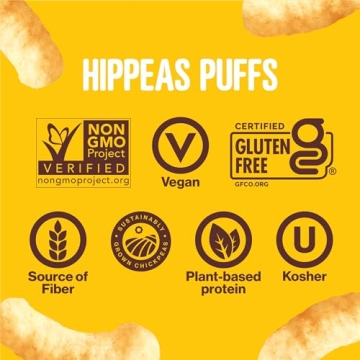 Hippeas Vegan Chickpea Puffs Gluten-Free Snacks Variety Pack