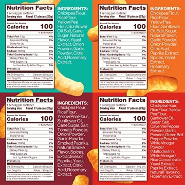 Hippeas Vegan Chickpea Puffs Gluten-Free Snacks Variety Pack