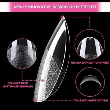 UNA GELLA Extra Short Almond Nail Tips Full Cover 216PCS Gel x Nail Tips Short Almond Shaped Nails Tips Soft Gelly Gel Clear Fake Nails Tip for Acrylic Nail Tip Soak Off Home DIY Salon Nails 12 Sizes