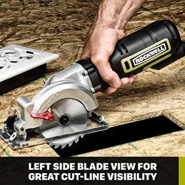 Rockwell Compact Circular Saw - Compact Power and Precision