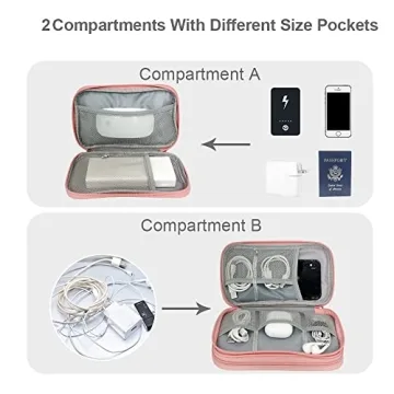 DDgro Travel Accessories Organizer Pouch for Tech Essentials