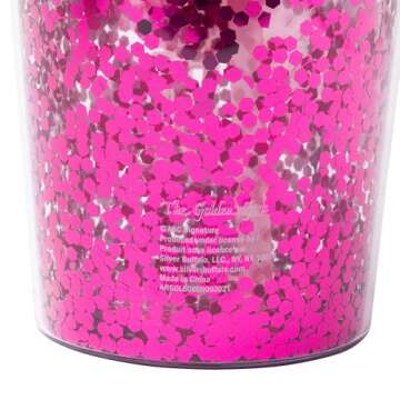 Silver Buffalo Golden Girls Confetti Cold Cup with Lid and Straw Featuring Blanche Devereaux, Sophia Petrillo, Dorothy Zbornak, and Rose Nylund, 32 Ounces