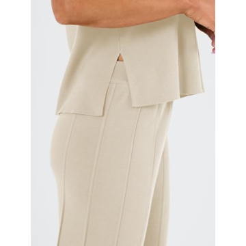 Stylish LILLUSORY Women's Knit 2-Piece Lounge Set - Chic Comfort