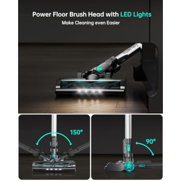 FABULETTA Cordless Vacuum - 30Kpa Suction & 50 Min Runtime