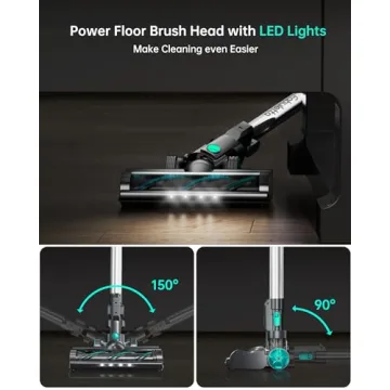 FABULETTA Cordless Vacuum - 30Kpa Suction & 50 Min Runtime