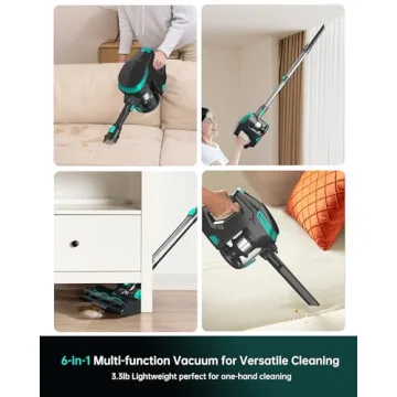 FABULETTA Cordless Vacuum - 30Kpa Suction & 50 Min Runtime