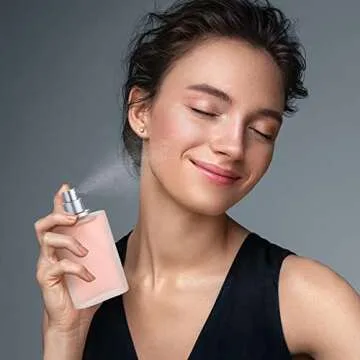 Travel-Friendly 6 Pcs Frosted Glass Perfume Atomizers