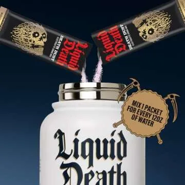 Liquid Death Electrolyte Death Dust - Hydration Powder Packets - 12-Stick Variety Pack - 3 Flavors - Mix 1 Stick with 16 oz Water