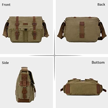 Stylish Kattee Military Messenger Bag for Daily Use