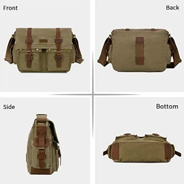 Stylish Kattee Military Messenger Bag for Daily Use