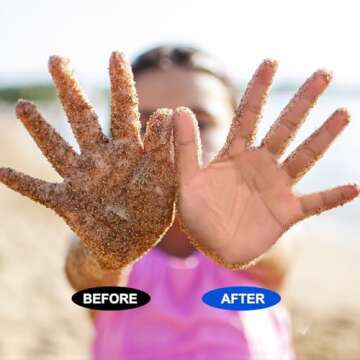 HSDMDMS Sand Remover for Beach, Sand Removal Bag, Must Haves Gift for Beach Vacation Camping Travel ...