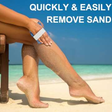 HSDMDMS Sand Remover for Beach, Sand Removal Bag, Must Haves Gift for Beach Vacation Camping Travel Trip Talc-Free