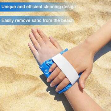 HSDMDMS Sand Remover for Beach, Sand Removal Bag, Must Haves Gift for Beach Vacation Camping Travel Trip Talc-Free