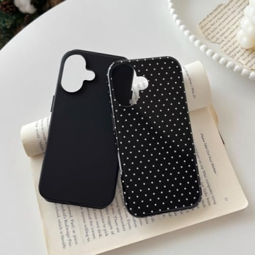 Longlayss Compatible with iPhone 17 Case - Cute Aesthetic Polka Dot Phone Case for Women, Shockproof...