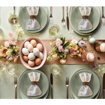 Ruvanti Durable Cotton Blend Cloth Napkins Set of 12