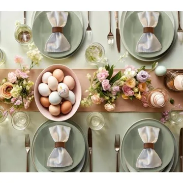 Ruvanti Durable Cotton Blend Cloth Napkins Set of 12