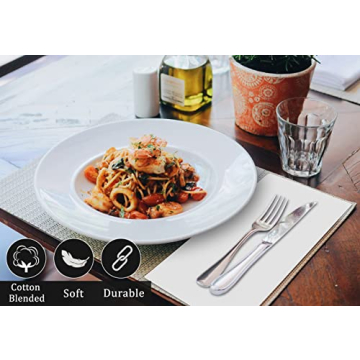 Ruvanti Durable Cotton Blend Cloth Napkins Set of 12