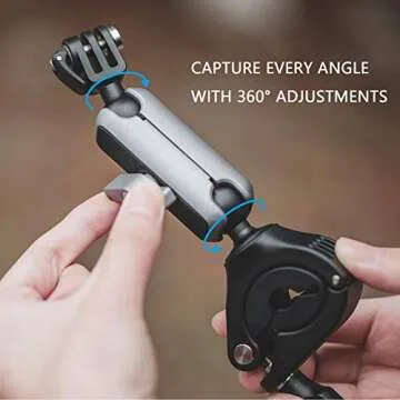 PGYTECH Action Camera Handlebar Mount Clamp Mount Adjustable Motorcycle Handlebar for Action Camera Bike Mount